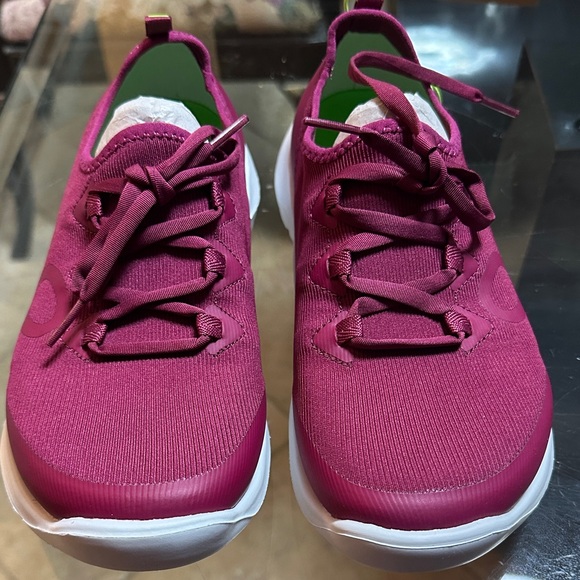 OOFOS Women's Sneakers OOMG sport slip on Rosebud Pink and Green - Picture 4 of 5